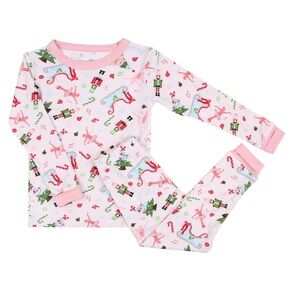 Magnolia Baby Pink Christmas Nutcracker Pajama Set 2T 3T 4T